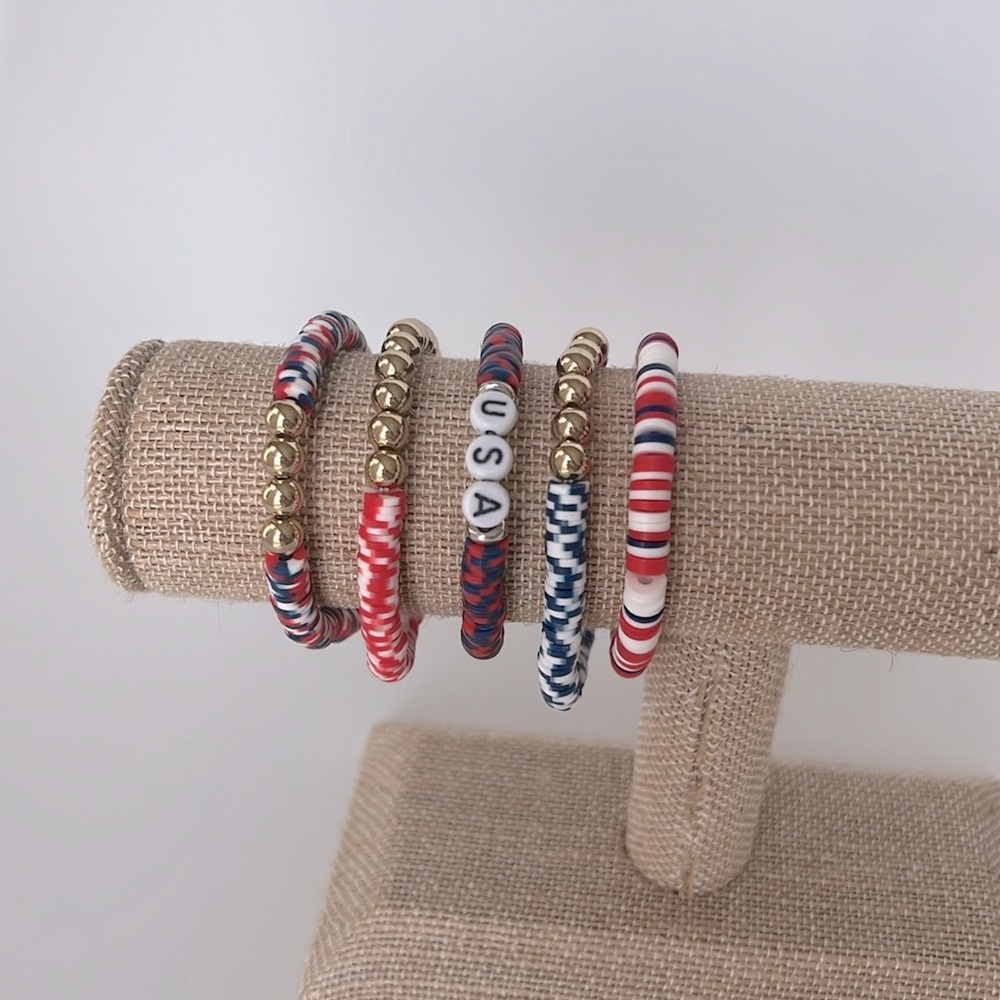 4th of July Bracelet Stack